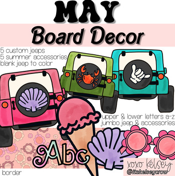 Preview of Cruising into Summer // May Bulletin Board & Door Decor