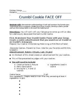 Preview of Crumbl Cookie Bake Off