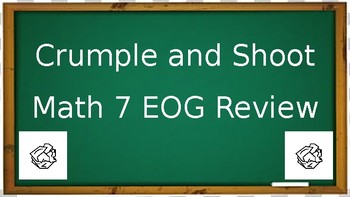 Preview of Crumple and Shoot: EOG Review