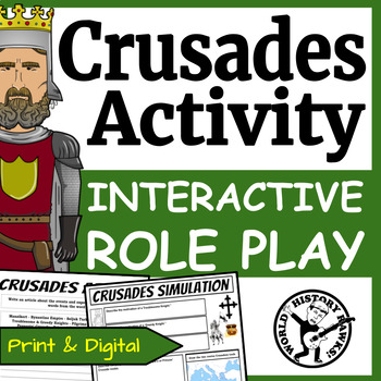 Preview of Crusades Simulation Middle Ages Medieval Europe Feudalism Activity