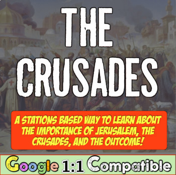 Preview of Crusades Stations Activity | Teach Impact of the Crusades, Jerusalem, Causes