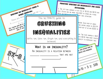 Preview of Crushing Inequalities - Guided Student Booklet