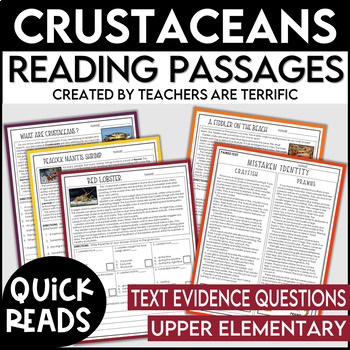 Preview of Crustaceans Daily Quick Reads- NO PREP