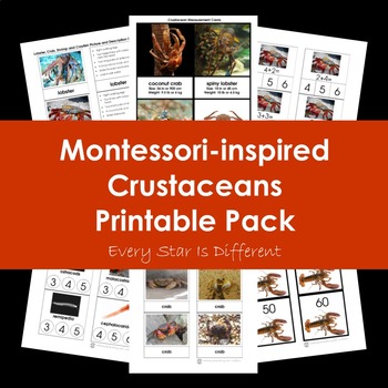 Preview of Crustaceans Printable Pack