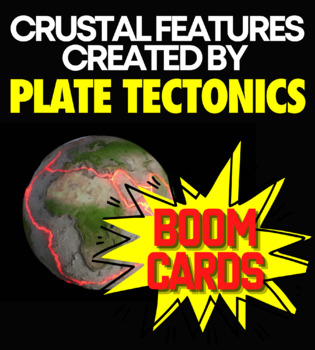 Preview of Crustal Features Created by Plate Tectonics BOOM Cards