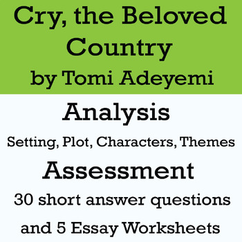 cry the beloved country essay questions