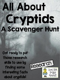 Cryptids - Scavenger Hunt Activity and KEY