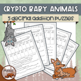 Crypto Baby Animals - Decimal Addition Puzzles