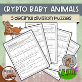 Crypto Baby Animals - Decimal Division Puzzles