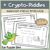Crypto-Riddles - Addition - Math Facts Practice With Fun Riddles