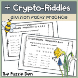 Crypto-Riddles - Division - Math Facts Practice With Fun Riddles