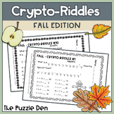 Crypto-Riddles Fall Edition - Math Facts Practice