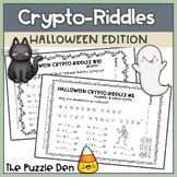 Crypto-Riddles Halloween Edition - Math Facts Practice