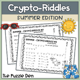 Crypto-Riddles Summer Edition - Math Facts Practice