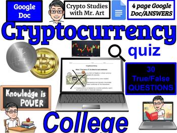 Preview of Cryptocurrency quiz- University - 30 True/False quiz with Answers