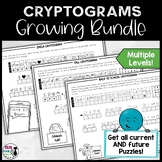 Cryptogram Puzzles - Crack the Code Bundle - Spelling and 