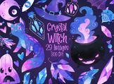 Crystal Witch Clipart