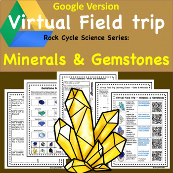 Preview of Crystals Minerals and Gemstones  Geology Virtual Field Trip digital