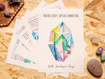 Preview of Crystals Study Pack - Science, Social Studies, ELS, Math & Creative Art (SAMPLE)