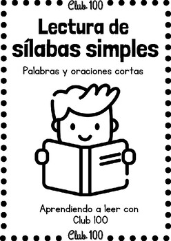Preview of Cuadernillo lectura de palabras y oraciones con SÍLABAS SIMPLES