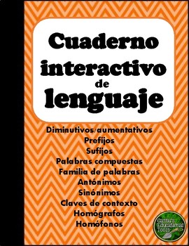 Preview of Cuaderno-Libreta Interactiva de Lenguaje: Sinonimos-Prefijos-Homofonos y mas