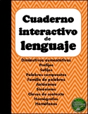Cuaderno-Libreta Interactiva de Lenguaje: Sinonimos-Prefij