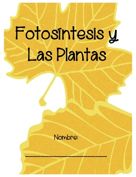 Preview of Cuaderno Para Plantas y Fotosíntesis (Plants/Photosynthesis Notebook in Spanish)