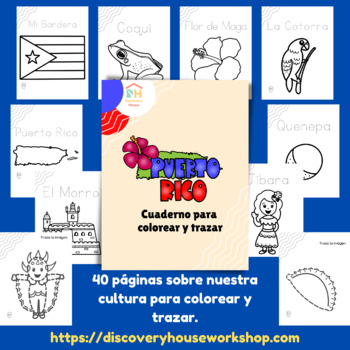 Cuaderno de Puerto Rico Para Colorear House Workshop