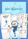 Cuaderno de escritura para el mes de diciembre (December W