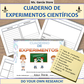 Preview of Cuaderno de experimentos científicos
