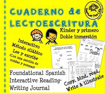 Preview of Cuaderno de lectoescritura - Foundational Spanish Interactive Reading & Writing