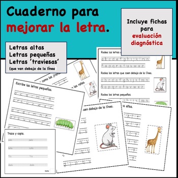 Preview of Cuaderno para mejorar la letra (altura de las letras, dejar espacio, etc.)