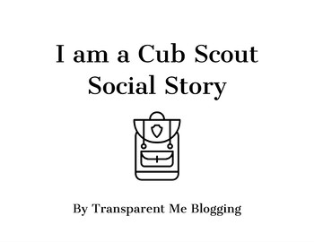 Preview of Cub Scout Social Story with Picture Examples