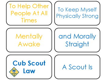 cub scout promise activity sheets