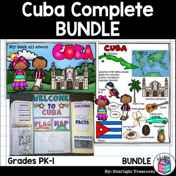 Preview of Cuba Complete Country Study for Early Readers - Cuba Country Bundle