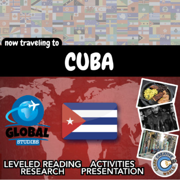 Preview of Cuba - Global Studies - Leveled Reading, Activities, Slides & Digital INB