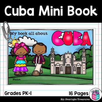 Preview of Cuba Mini Book for Early Readers - A Country Study