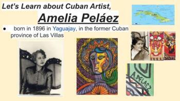Preview of Cuban Artist- Amelia Pelaez PPT