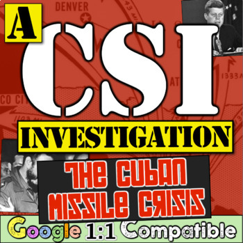 Preview of Cuban Missile Crisis CSI Inquiry Activity | Fidel Castro, Kennedy, Khrushchev