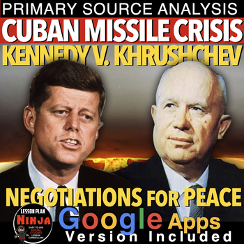 Preview of Cuban Missile Crisis: Kennedy v. Khrushchev Primary Source Analysis(Cold War)