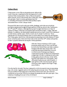 Preview of Cuban Music Cultural Reading: Afro-Cuban / Jazz / Mambo (English Version)