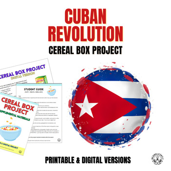 Preview of Cuban Revolution Cereal Box Project: Printable & Digital Resource