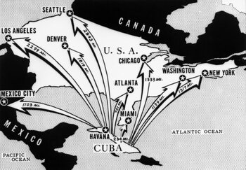 Preview of Cuban Revolution & Cuban Missile Crisis Political Cartoon Worksheet