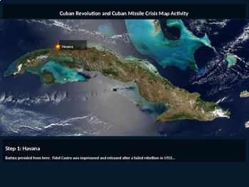 cuban revolution map