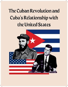Preview of Cuban Revolution United States Relationship Packet Worksheet with Answer Key