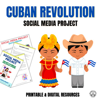 Preview of Cuban Revolution Social Media & Gallery Walk Project with Digital Resources