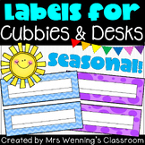 Cubby Labels! Use for Name Plates and Table Tents as well!