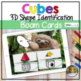 Cube 3D Shapes Digital Game Boom Cards | Distance Learning