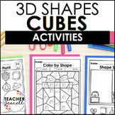 Cube | 3D Shapes Worksheets | Shape Recognition Activities