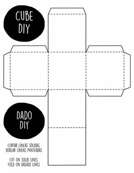 Preview of Printable Cube template / Cubo DIY